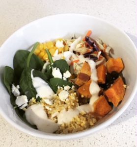 sweet potato buddha bowl